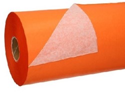 Papier rol 25cm wit kraftpapier 50g 1.25kg - oranje