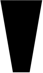 Hoes 50*35*10cm OPP40 achterzijde zwart 1000 stuks per doos - zwart