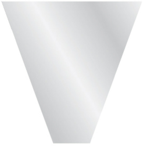 Hoes 50*30*10cm V-shape Terra - transparant