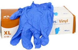 Handschoen Nitril M (maat 8) 100 stuks per doos - blauw