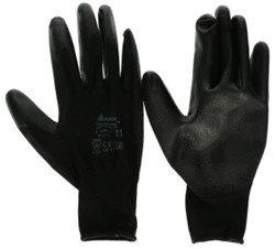Handschoen PU flex XXXL (maat 12) verpakt per 12 paar - zwart
