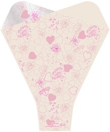 Hoes 50*44*12cm rOPP35 70% Duo Fibre Terra 1000 in doos- roze 