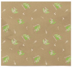 Papier vel Muguet Happy 25*30cm - naturel/groen