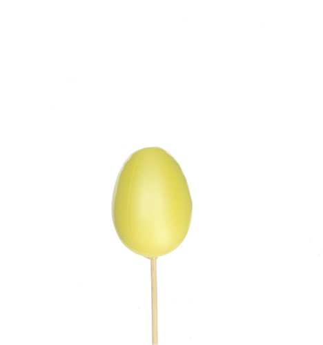 Bijsteker 12cm Ei pearly 6*4cm verpakt per 250 stuks  - geel