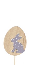Bijsteker 12cm Konijn Hoppy 7,6*6cm verpakt per 250 stuks  - paars