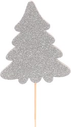 Bijsteker 50cm Boom Lugo  6*0.6cm 250 per doos - zilver