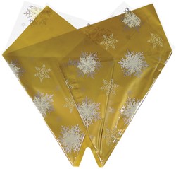 Hoes Alpine Xmas Prefold 44cm Metallic/BOPP Matte 1000 stuks per doos - goud metallic