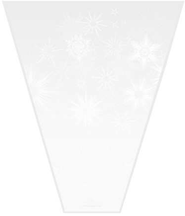 Hoes 40*30*10cm Frozen Matte OPP 1000 stuks per doos - wit